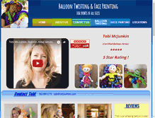 Tablet Screenshot of ladyballoon.com